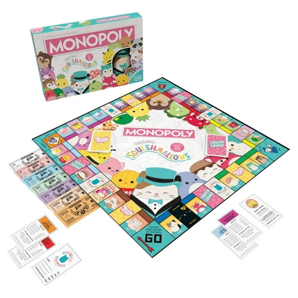 Monopoly Squishmallows Edition Board Game - Picture 3 of 6